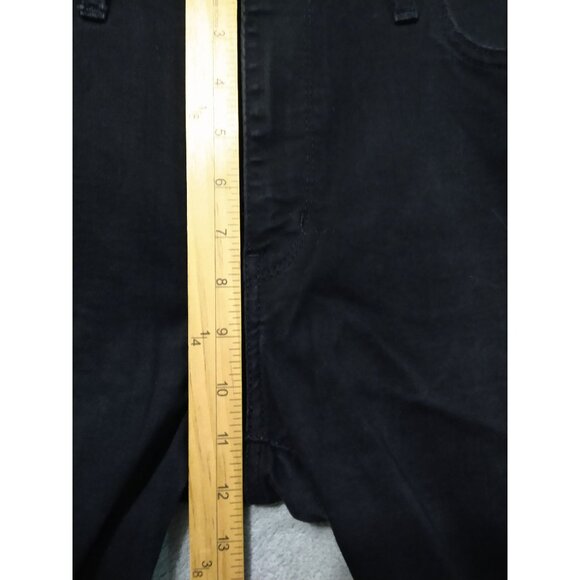 Levis 725 Jeans Womens 32 Black Denim High Rise Bootcut Stretch Dark Wash - Picture 4 of 10